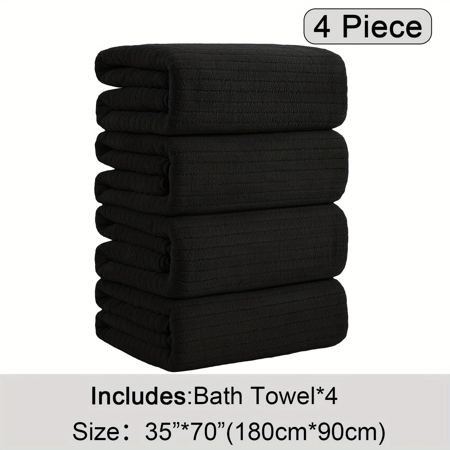4 Pack XL Bath Towels 4 Pack Oversized Bath Towels Set