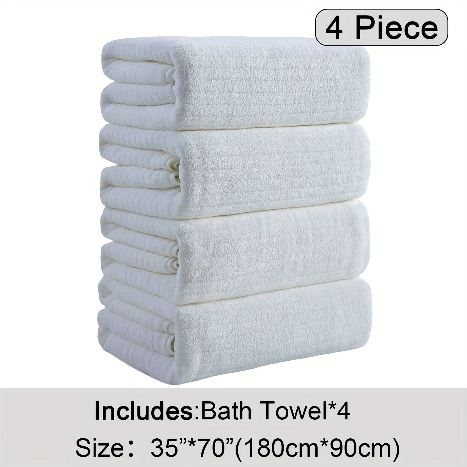 4 Pack XL Bath Towels 4 Pack Oversized Bath Towels Set