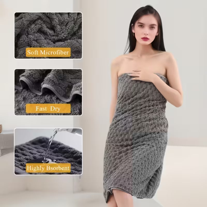 5pcs Extra Large Bath Towel Set - 28"x56" Oversized Microfiber Bath Towels, Ultra-Soft Quick-Dry, Multi-Color Combo - Luxury Spa-Quality Bath Towels