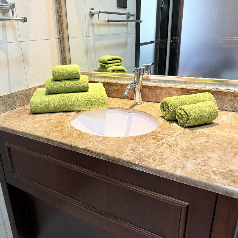 YTYC 27. 5x55 Inches Luxury Bath Towels Set of 6 Large 100 Percent 650GSM Super Absorbent Soft Shower Towels for Bathroom Sage Green 6pcs