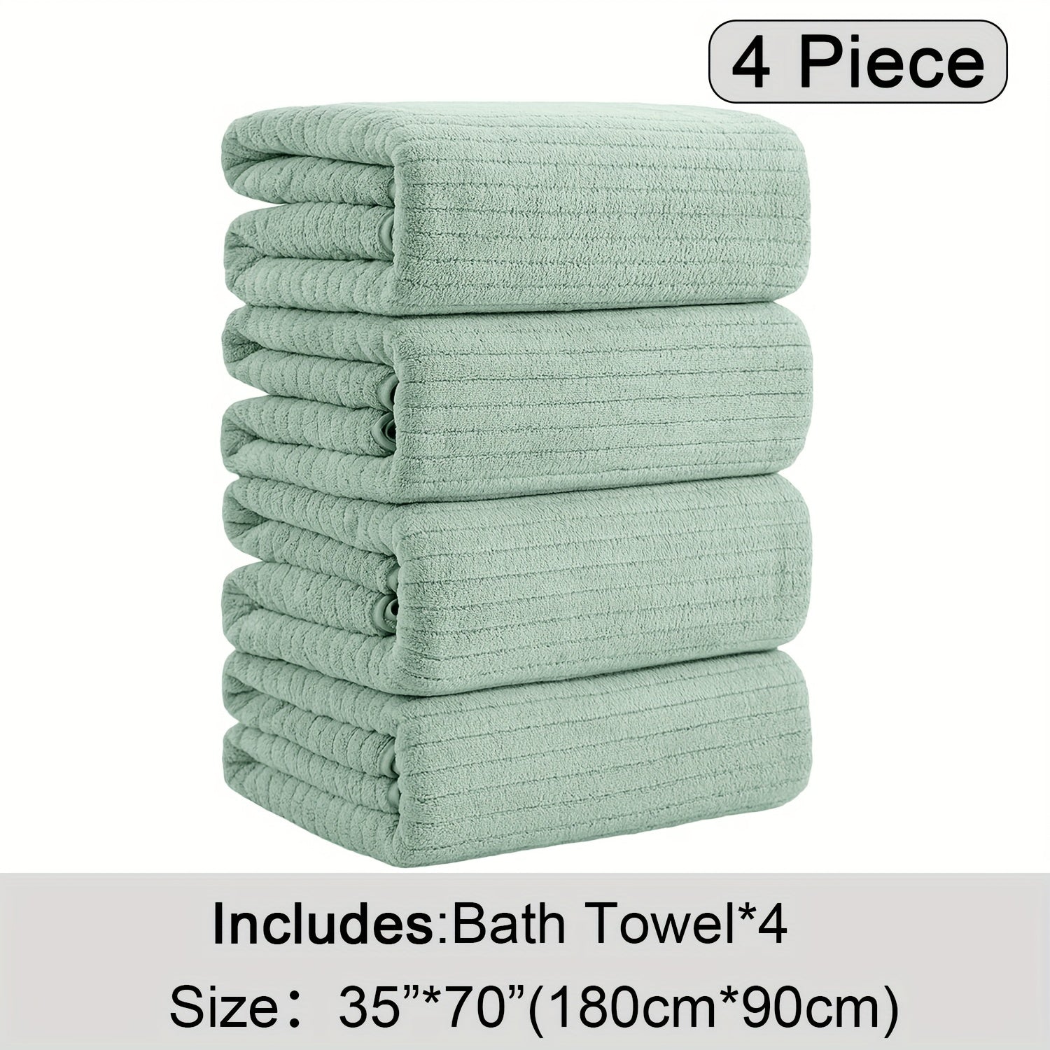 4 Pack XL Bath Towels 4 Pack Oversized Bath Towels Set
