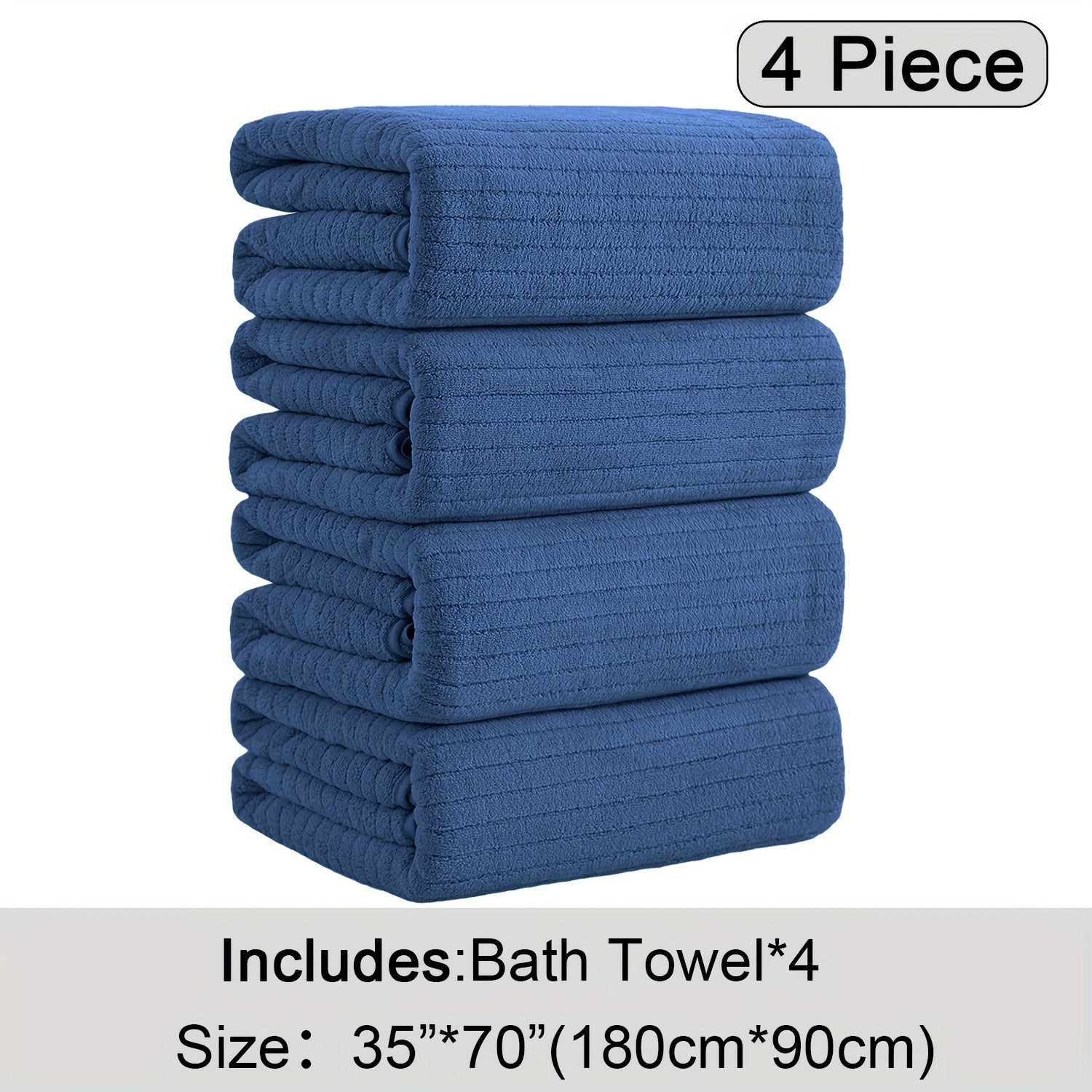 4 Pack XL Bath Towels 4 Pack Oversized Bath Towels Set