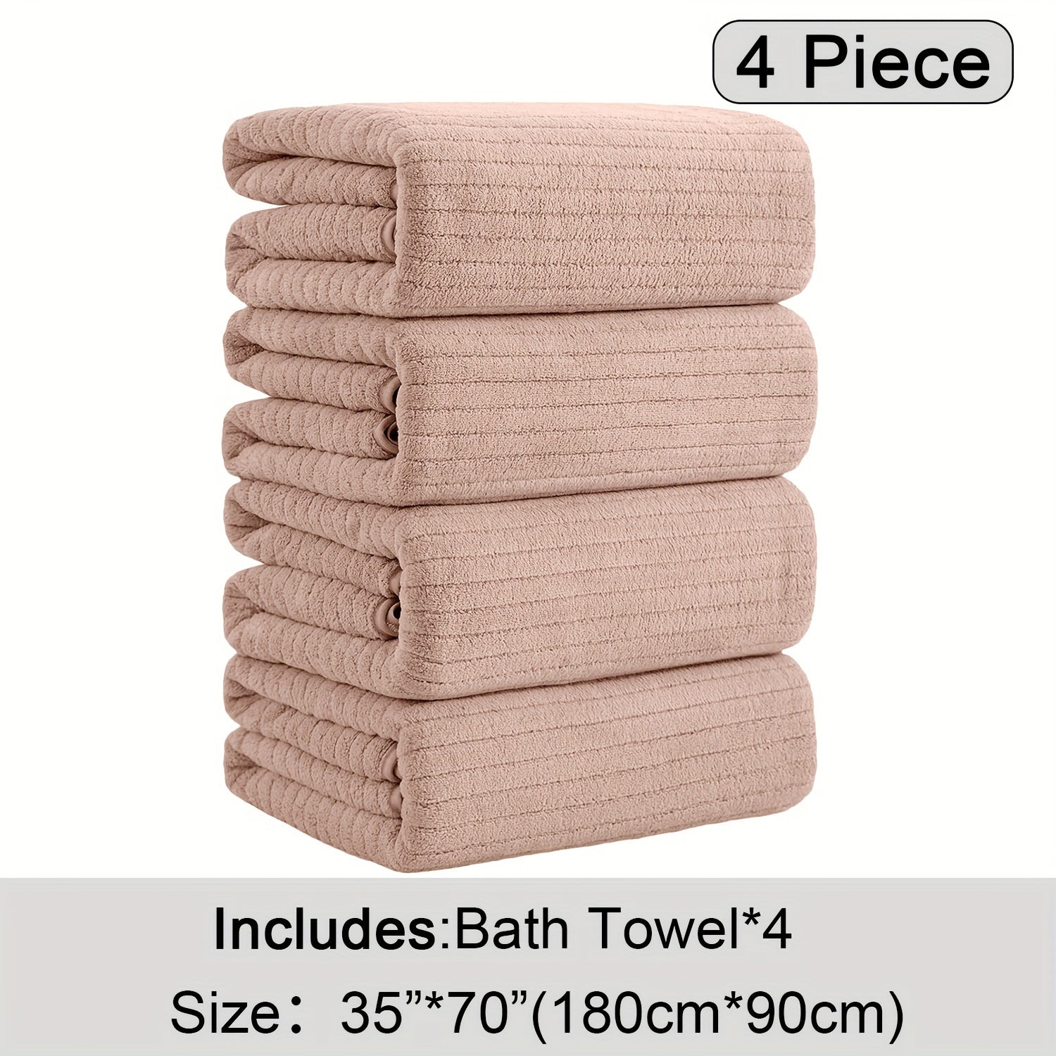 4 Pack XL Bath Towels 4 Pack Oversized Bath Towels Set