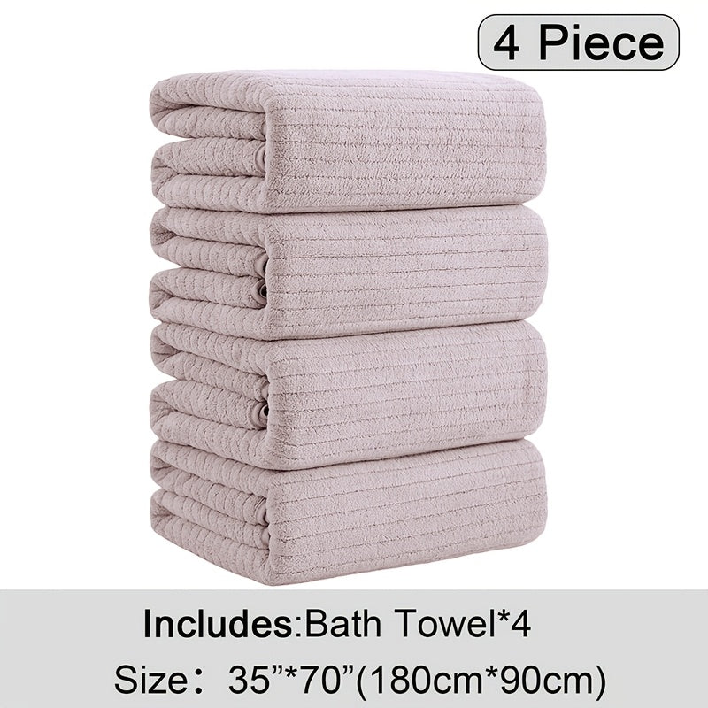 4 Pack XL Bath Towels 4 Pack Oversized Bath Towels Set