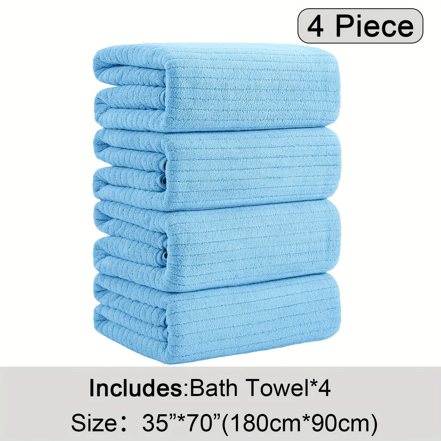 4 Pack XL Bath Towels 4 Pack Oversized Bath Towels Set