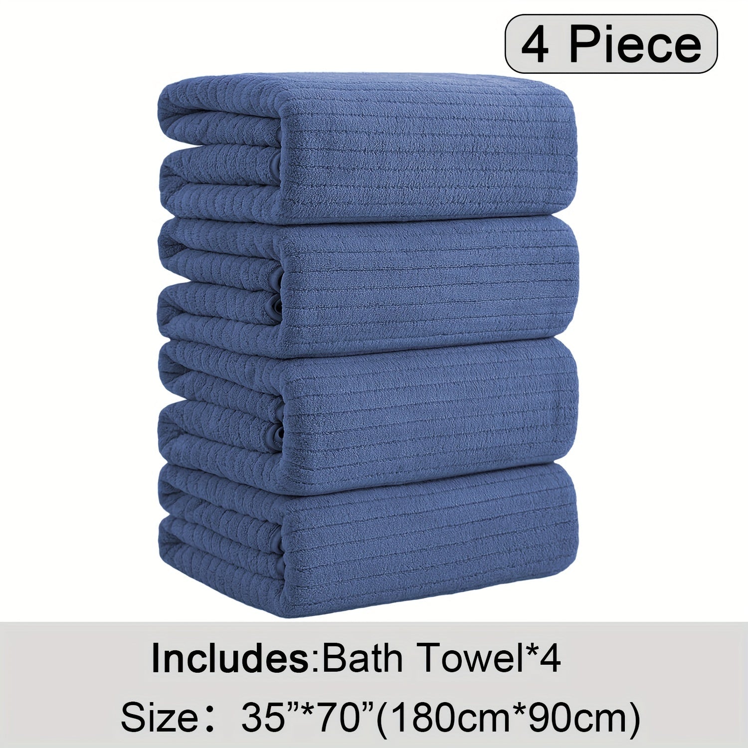 4 Pack XL Bath Towels 4 Pack Oversized Bath Towels Set