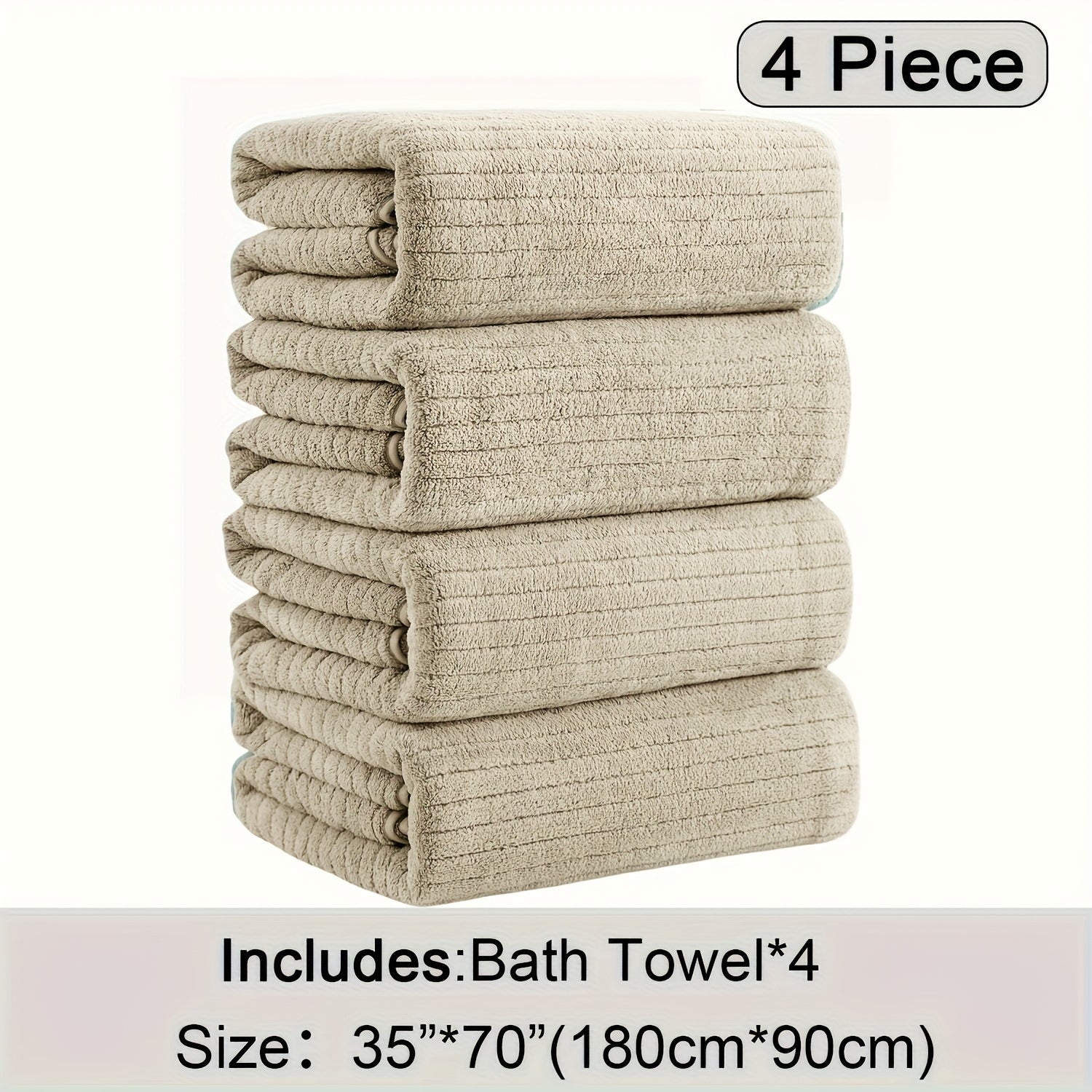 4 Pack XL Bath Towels 4 Pack Oversized Bath Towels Set