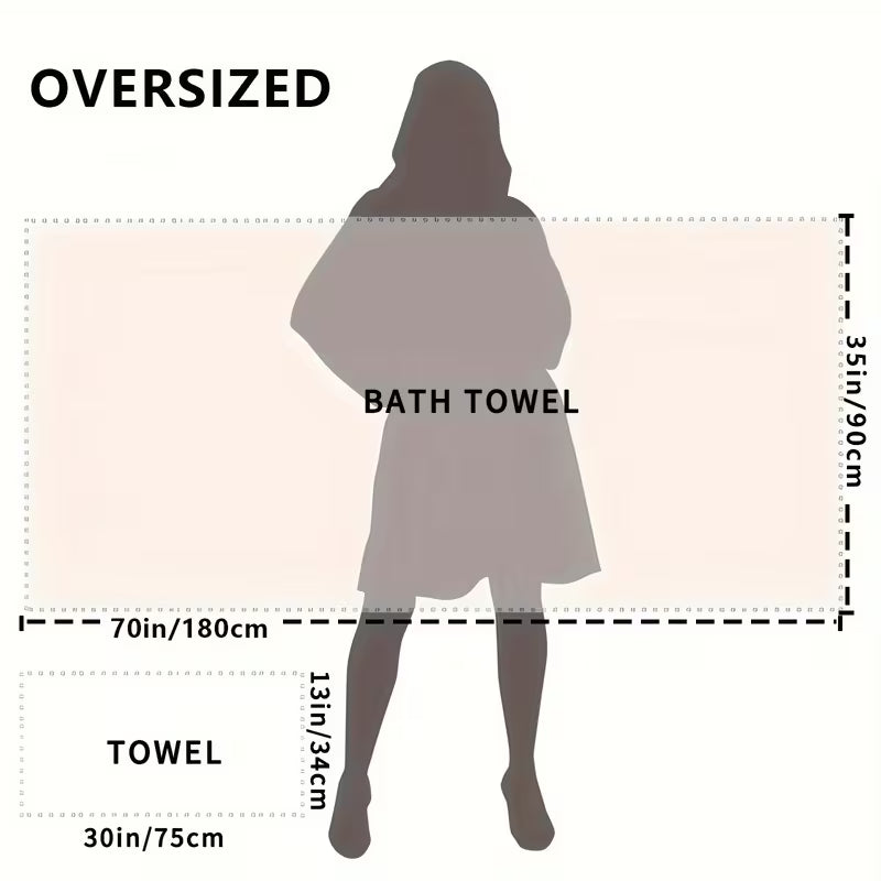 4pcs Pure Cotton Bath Towel Set, High Absorbency Bathroom, Hotel, Spa Bath Towels, Large Striped Bathroom Towels 2 Bath Towels 70x 35inch 2 Hand Towels 30x 13inch