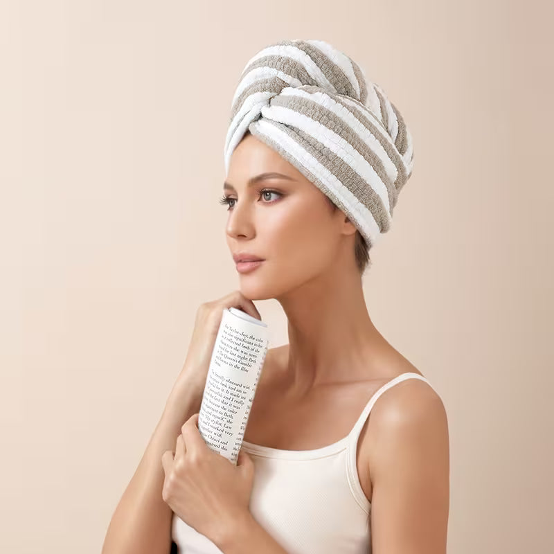 1pc of Rice Grain Super Absorbent Thickened Dry Hair Towel Cap, Women's Soft and Skin-friendly Household Hair Cap