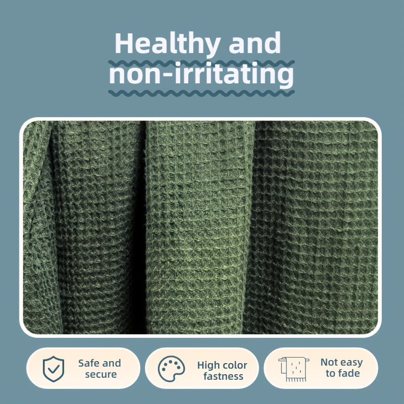 High-Quality 100% Linen Waffle Bath Towel, Ultra-Soft, Lightweight, Highly Absorbent, Quick-Drying Towel Suitable for Bathrooms, Gyms, Showers, Hotels, And Upscale Spas.