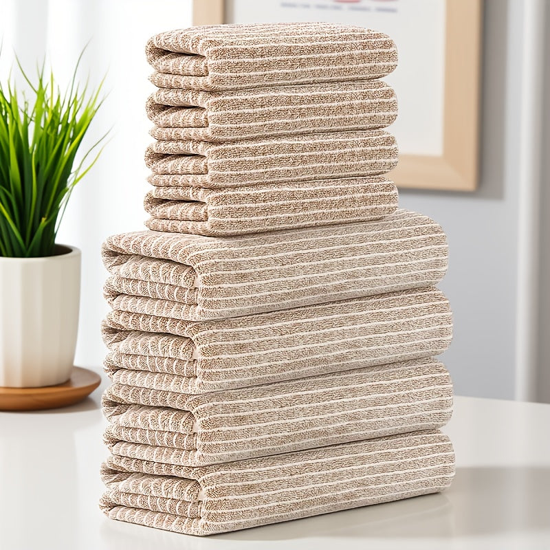 Camping Towels Set 8pcs Towel Set, 4 Towels 27 X 55 Inches, 4 Towels 13.7 X 29.5 Inches Quick-Drying, Microfiber Material Absorbent And Lightweight, Camping Towels Bathroom Set