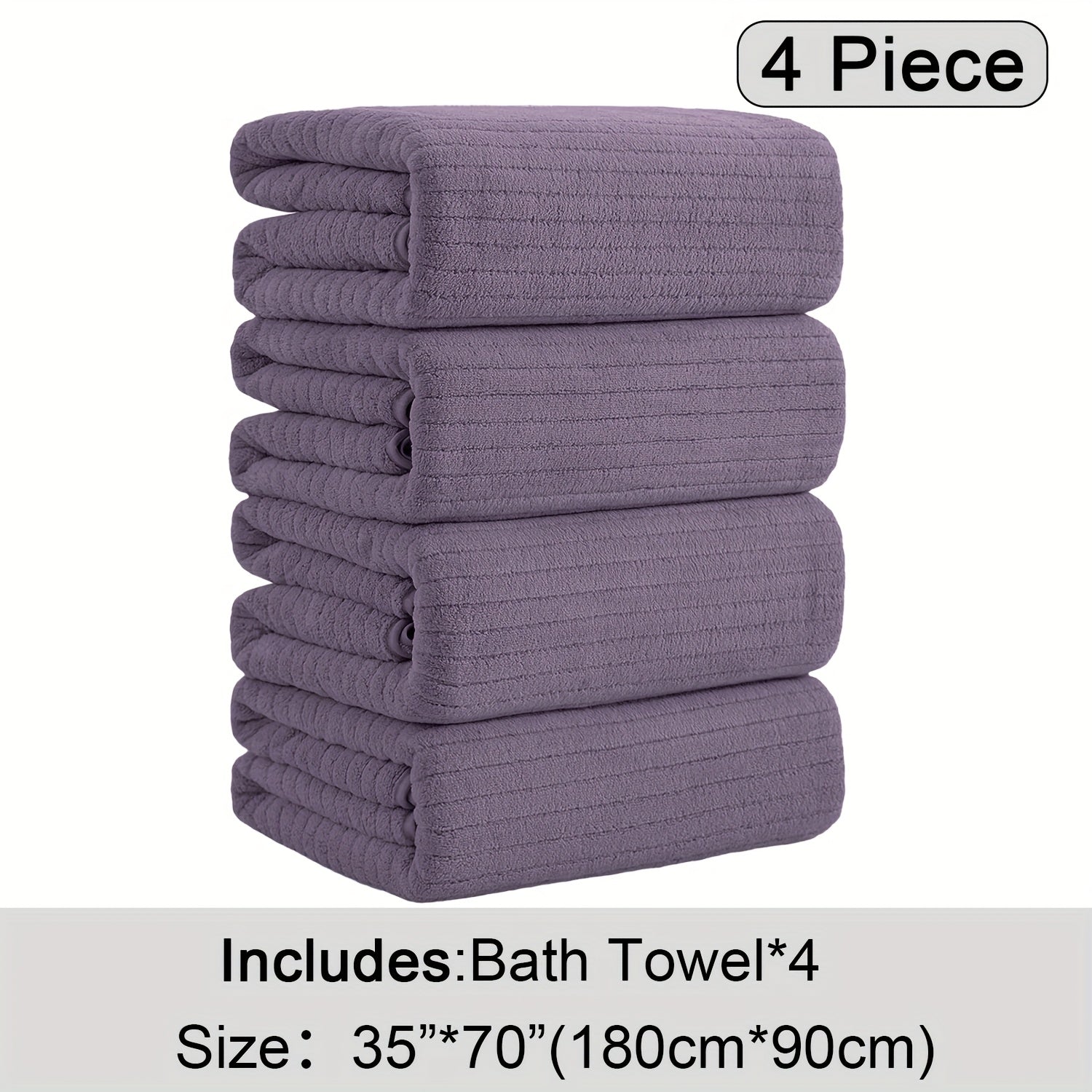 4 Pack XL Bath Towels 4 Pack Oversized Bath Towels Set
