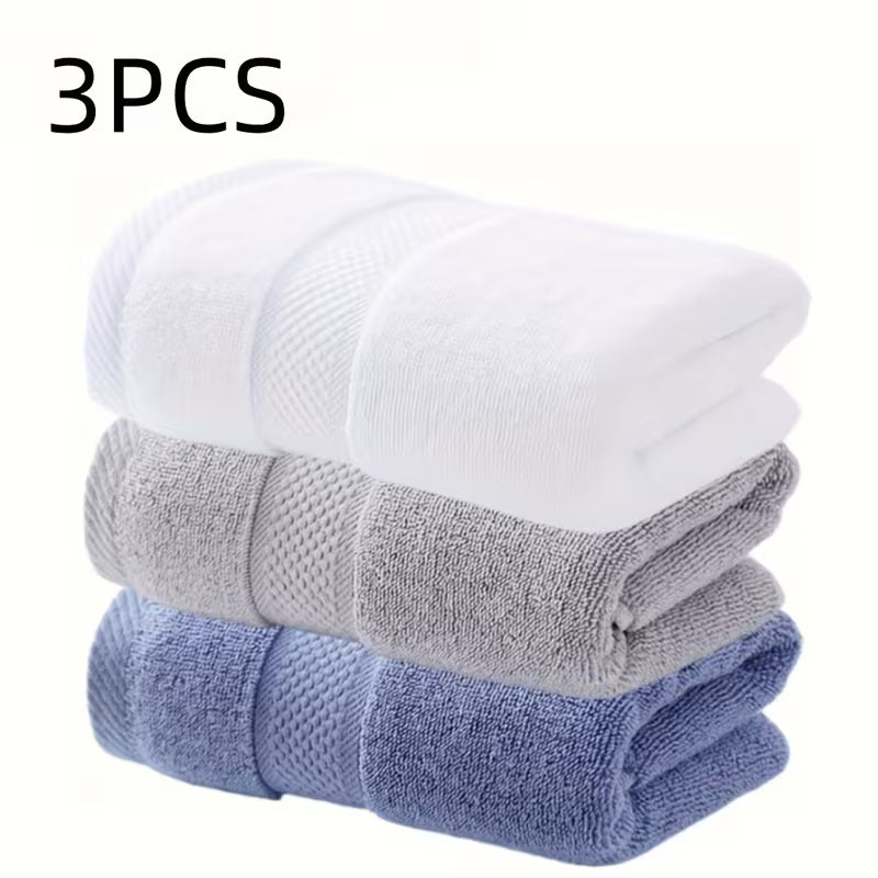 3-Pack Cotton Face Towels, Super Soft & Highly Absorbent, 60% Cotton Hand Towels for Women
